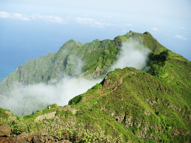 Mountain hiking in Cabo Verde Santo Antao island