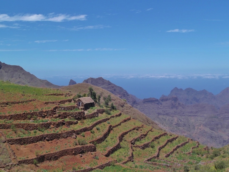 Terrassenfelder auf Santo Antao