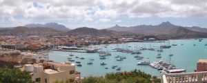 Bay of Mindelo in Cape Verde