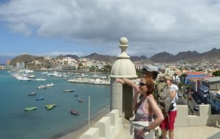 Kapverden Mindelo Blick vom Torre de Belen